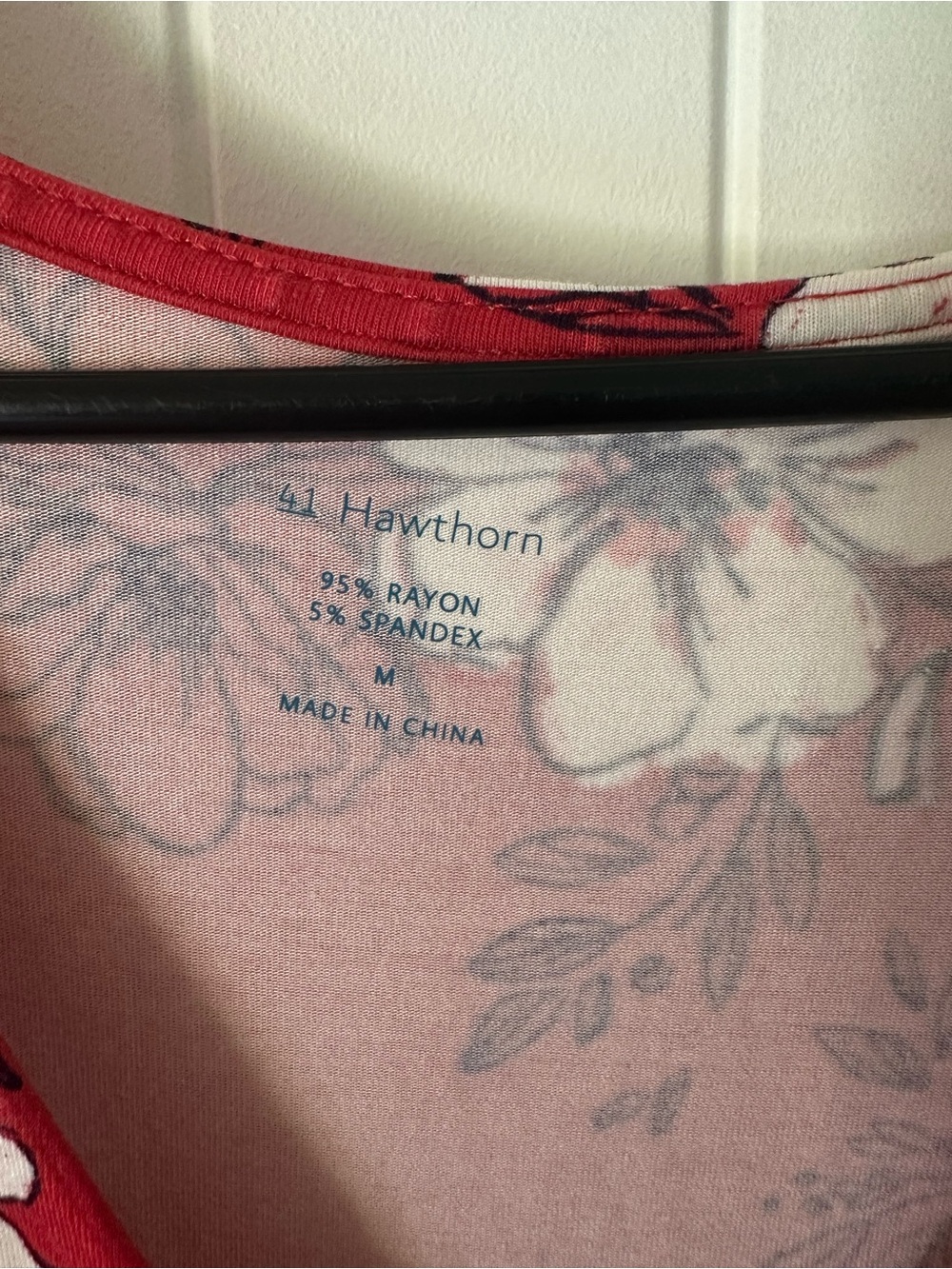 41 Hawthorn Red Floral V-Neck Wrap-Style Maxi Dress - Picture 8 of 9